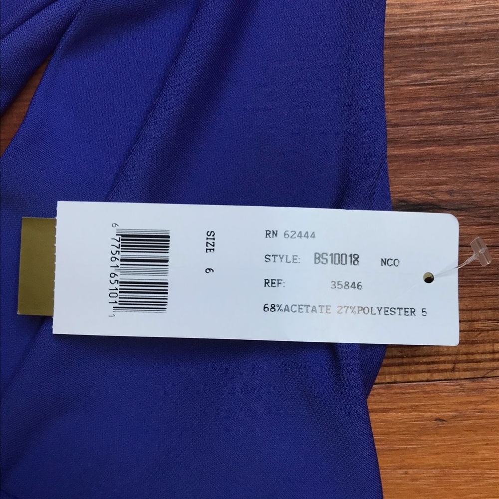 Nicole Miller Royal Blue Gown, NWT - Picture 4 of 16
